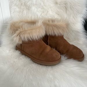 UGG Boots | Milia Fur Cuff Tan Boot | USA 8 | worn once